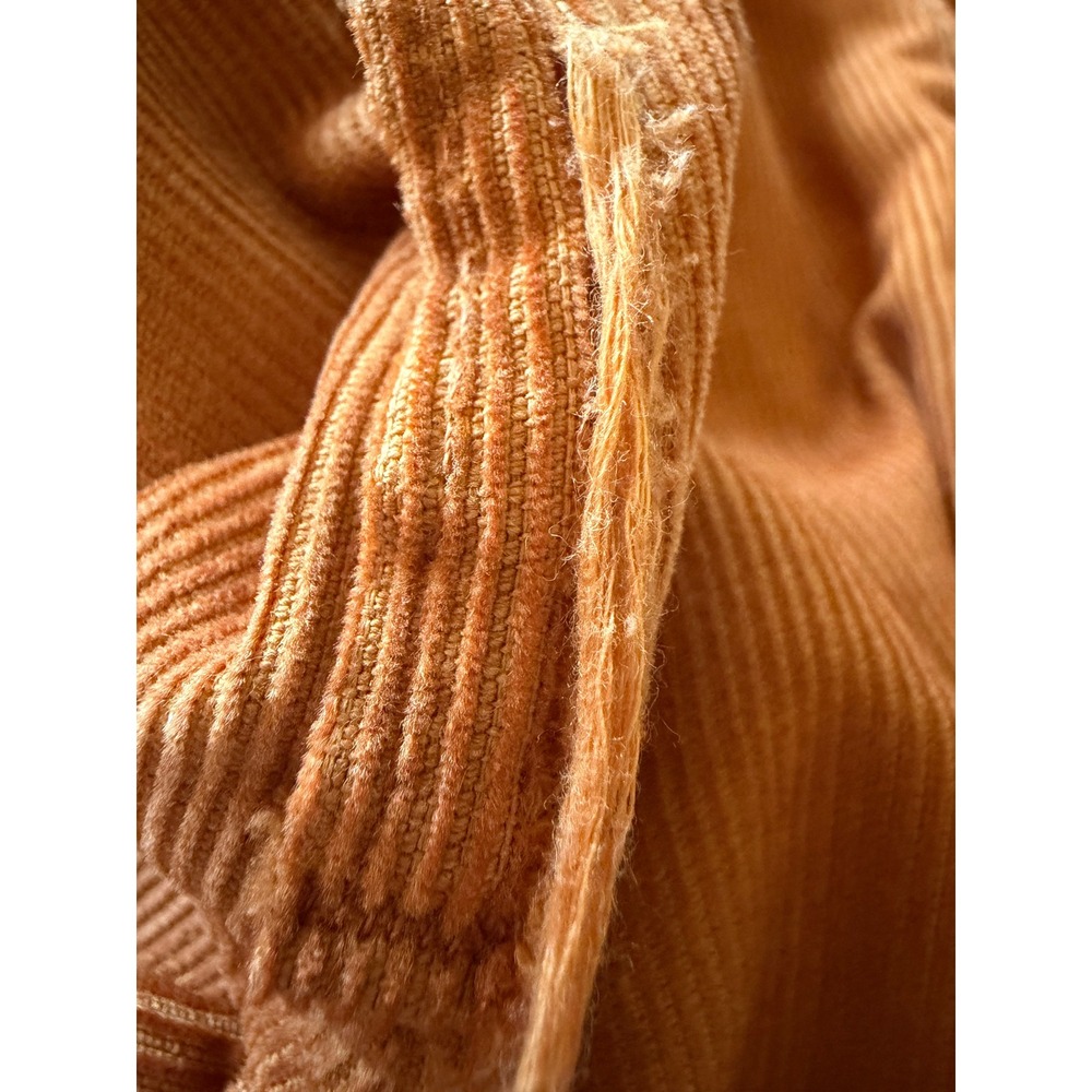 Vtg 70s Levis Corduroy Shirt Jacket Burnt Orange Rust 70s Button Front Pockets M - Picture 10 of 10